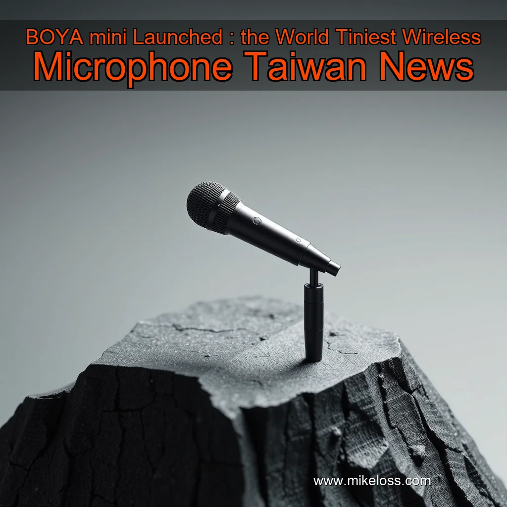 You are currently viewing BOYA mini Launched : the World Tiniest Wireless Microphone  Taiwan News