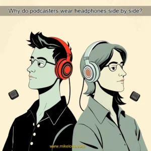 Read more about the article Why do podcasters wear headphones side by side?