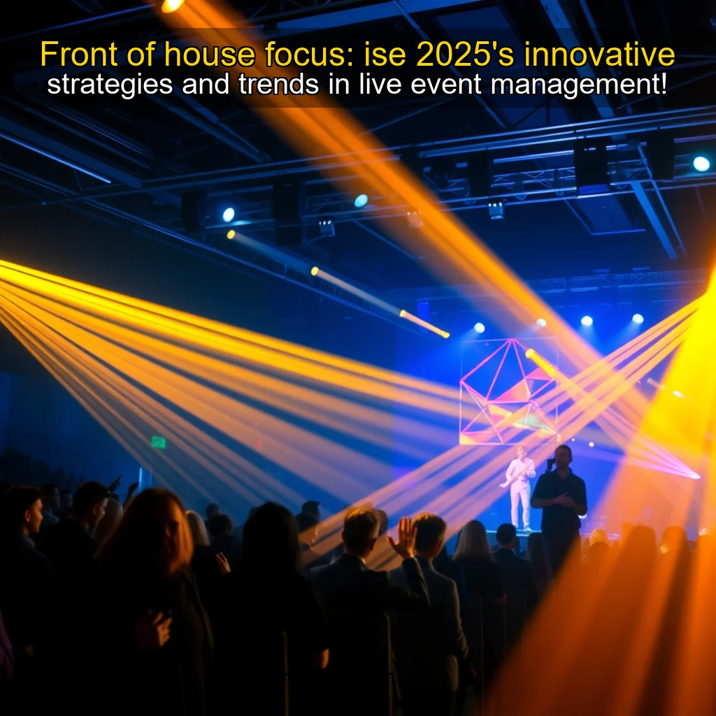 Artistic representation for Front of house focus: ise 2025's innovative strategies and trends in live event management!
