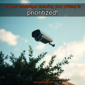 Artistic representation for Camera coverage: ensuring your privacy is prioritized!