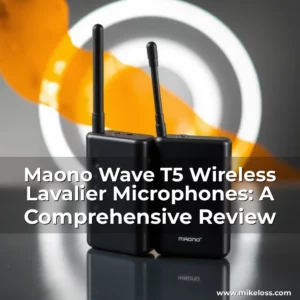 Artistic representation for Maono Wave T5 Wireless Lavalier Microphones: A Comprehensive Review