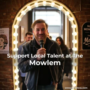 Artistic representation for Support Local Talent at The Mowlem