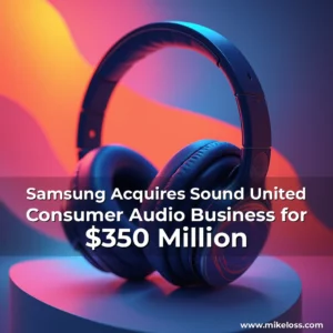 Artistic representation for Samsung Acquires Sound United Consumer Audio Business for $350 Million
