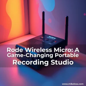Artistic representation for Rode Wireless Micro: A Game-Changing Portable Recording Studio